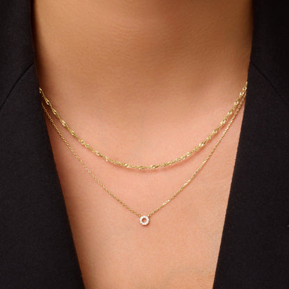 Slim Twisted Rope Necklace