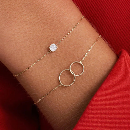 Linked Infinity Bracelet
