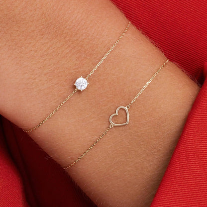 Open Heart Bracelet
