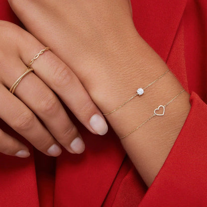 Open Heart Bracelet