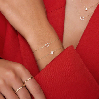 Solo Bezel Set Cubic Zirconia Bracelet