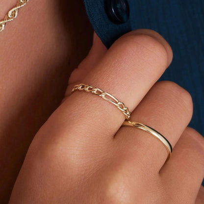 Figaro Chain Stacker Ring