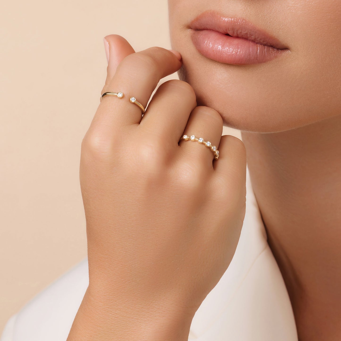Diamond Open Stacker Ring (0.05 ct)