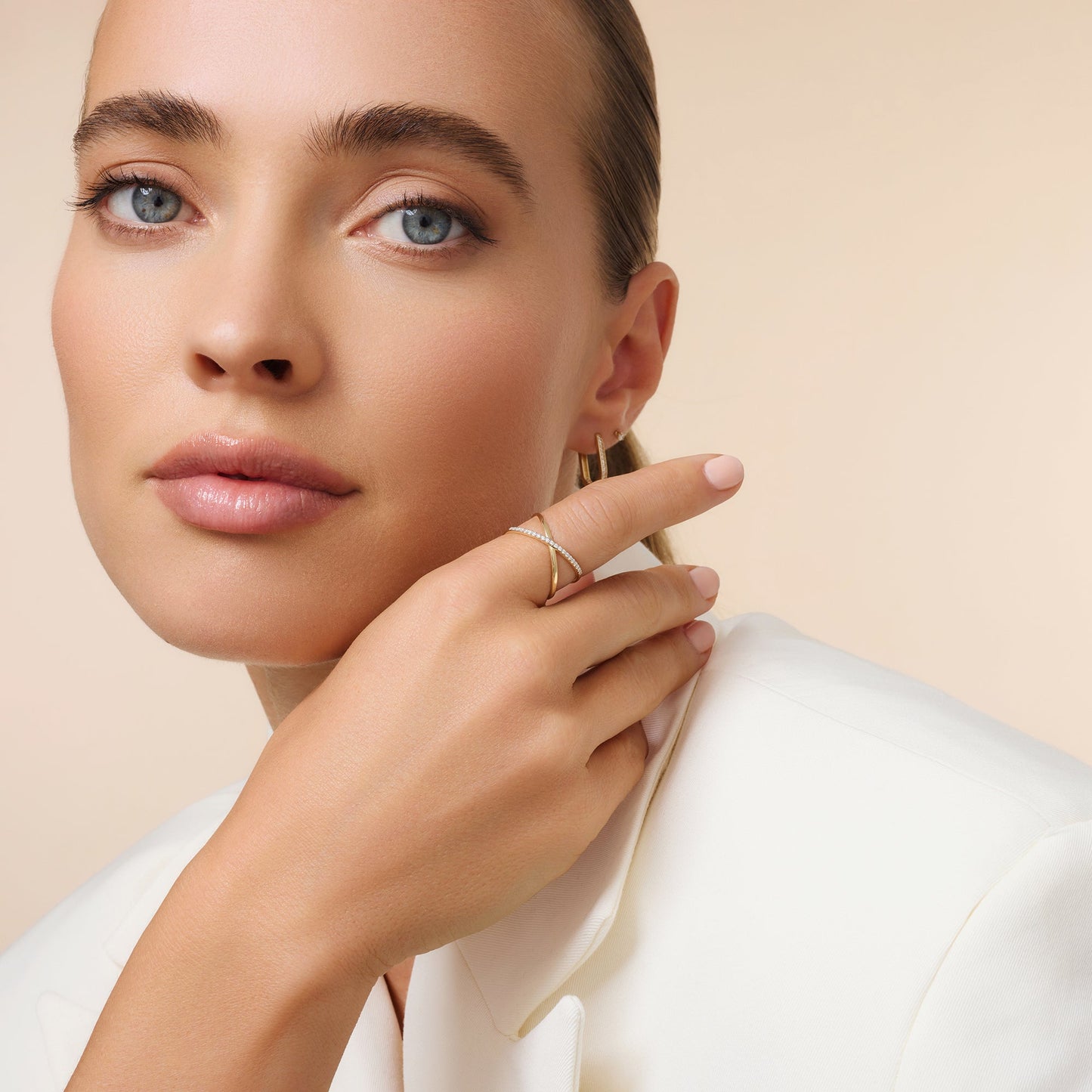 Diamond X Ring (0.06 ct)