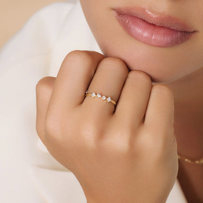Dazzling Diamond Statement Ring (0.02 ct)