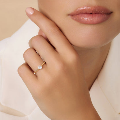 Diamond Halo Ring (0.05 ct)
