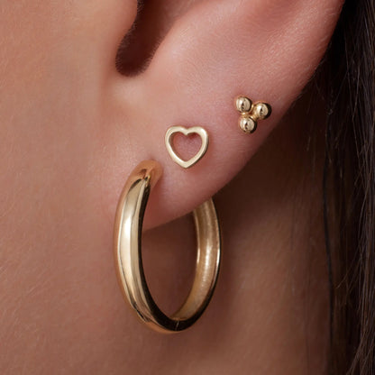 Open Heart Studs