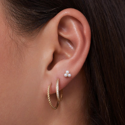 Lotus Pearl Studs