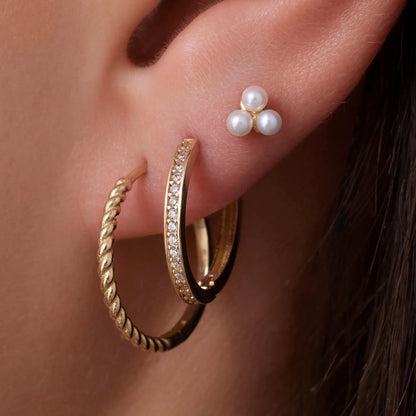 Lotus Pearl Studs