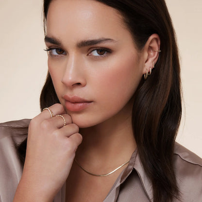 Pav¨¦ Cubic Zirconia Bar Studs