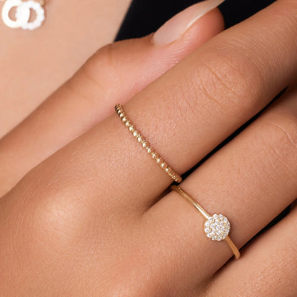 Beaded Stacker Ring
