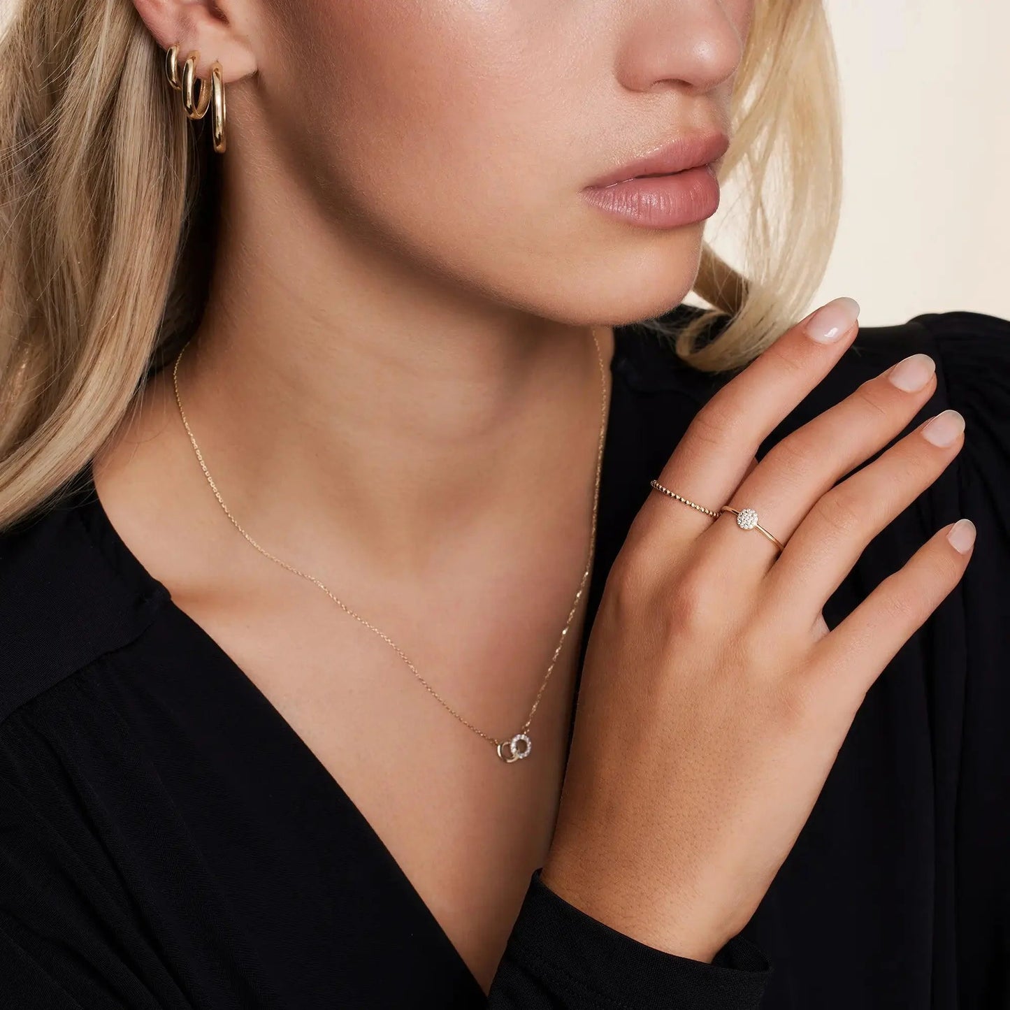 Beaded Stacker Ring