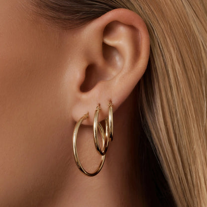 Tube Extra Large Hoops (33mm)