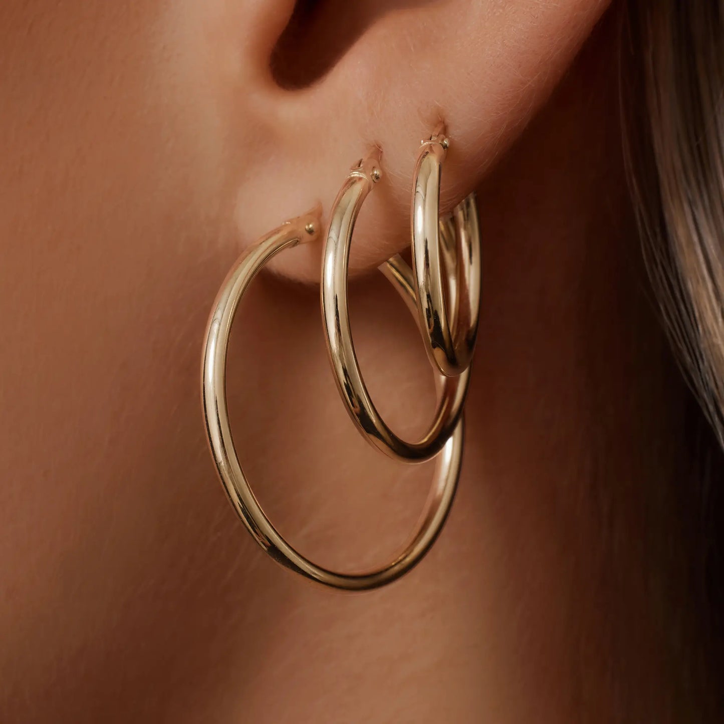 Tube Extra Large Hoops (33mm)