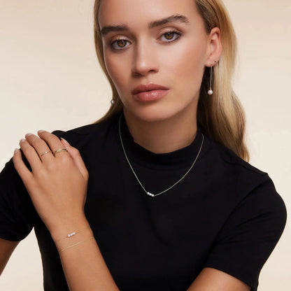 Threaded Pearl Necklace
