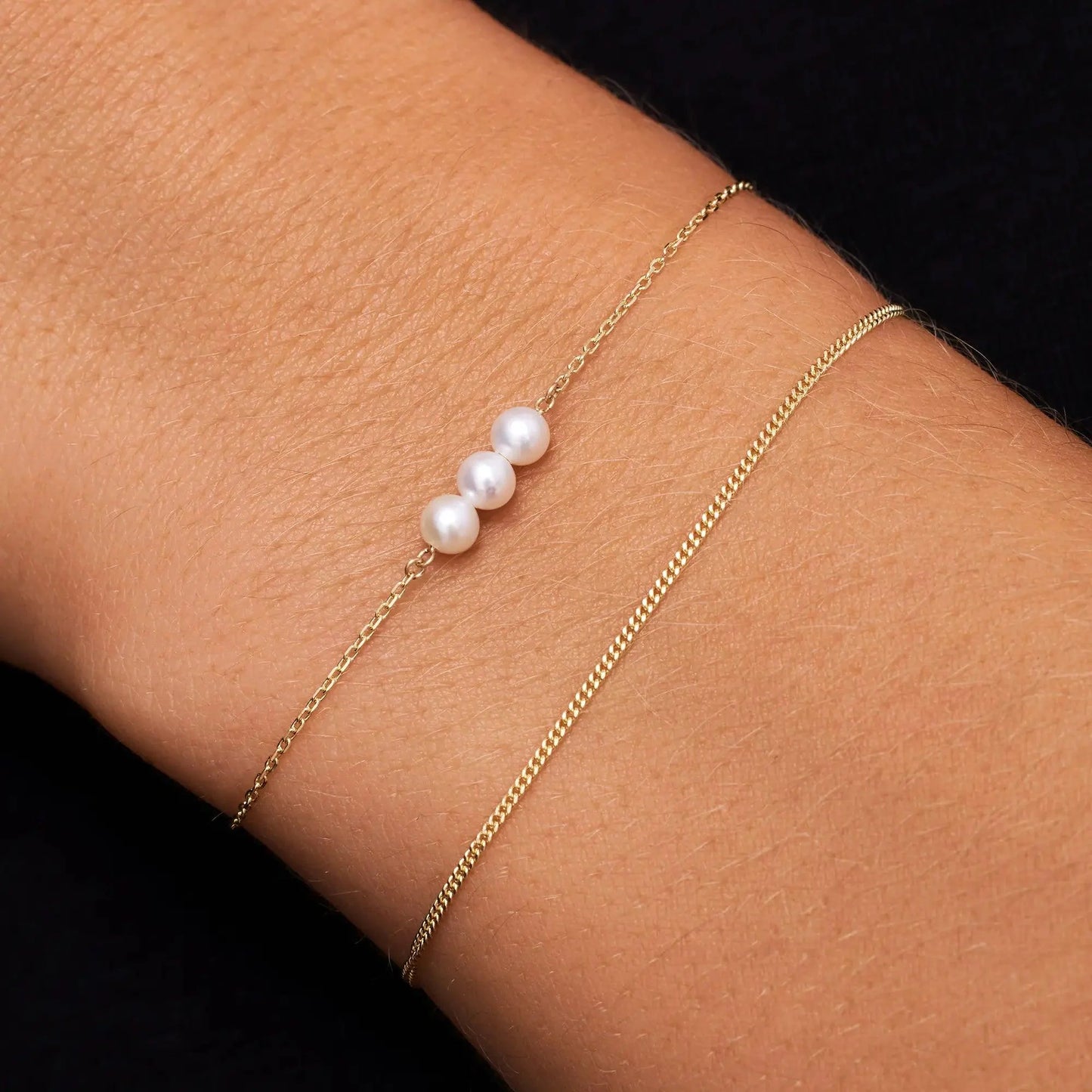 Threaded Pearl Bracelet