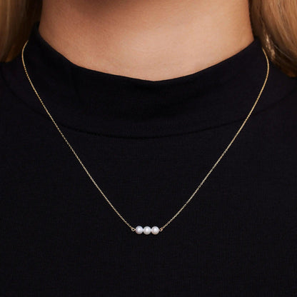 Threaded Pearl Necklace