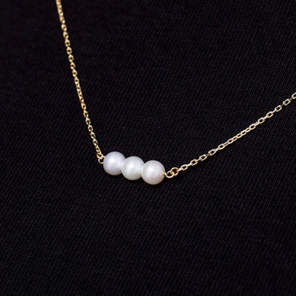 Threaded Pearl Necklace