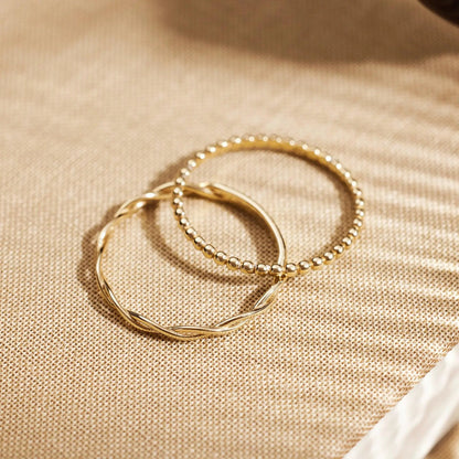 Beaded Stacker Ring