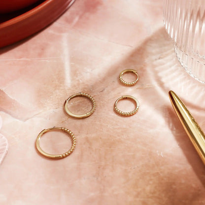 Twisted Small Hoops (15mm)
