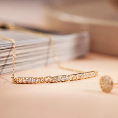 Pav¨¦ Cubic Zirconia Bar Bracelet