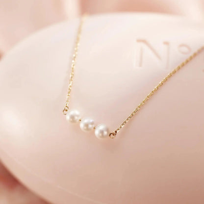 Threaded Pearl Necklace