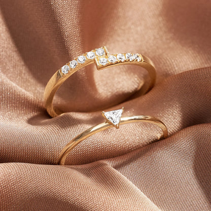 Cubic Zirconia Cross Ring
