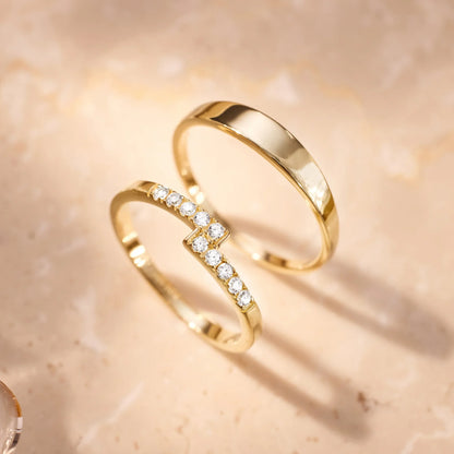 Cubic Zirconia Cross Ring