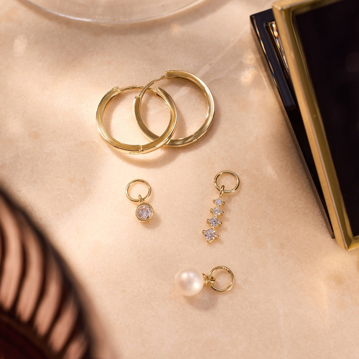 Pearl Hoop Charm