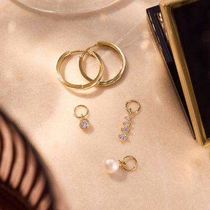 Pearl Hoop Charm