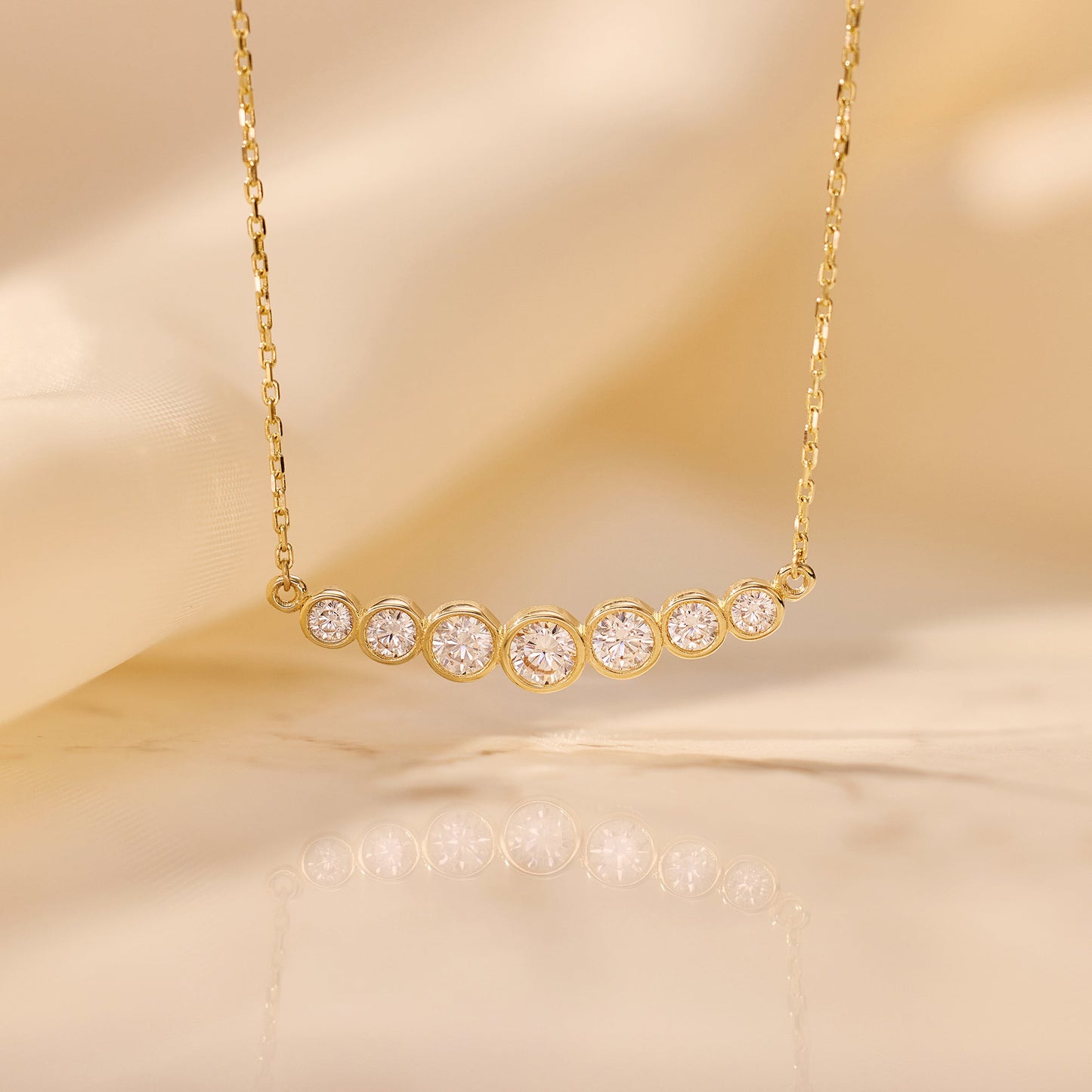 Moissanite Trail Necklace