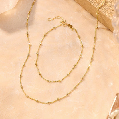 Stationed Spheres Necklace