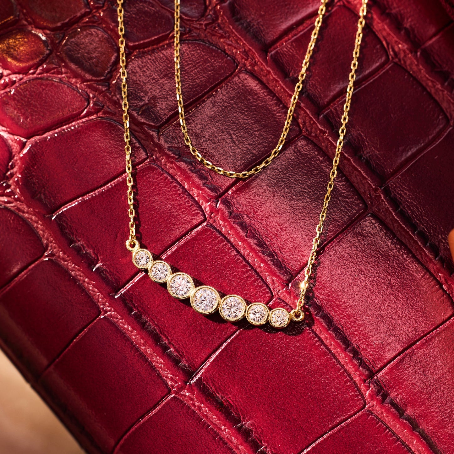 Moissanite Trail Necklace