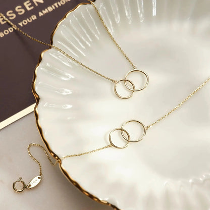 Linked Infinity Pendant Necklace