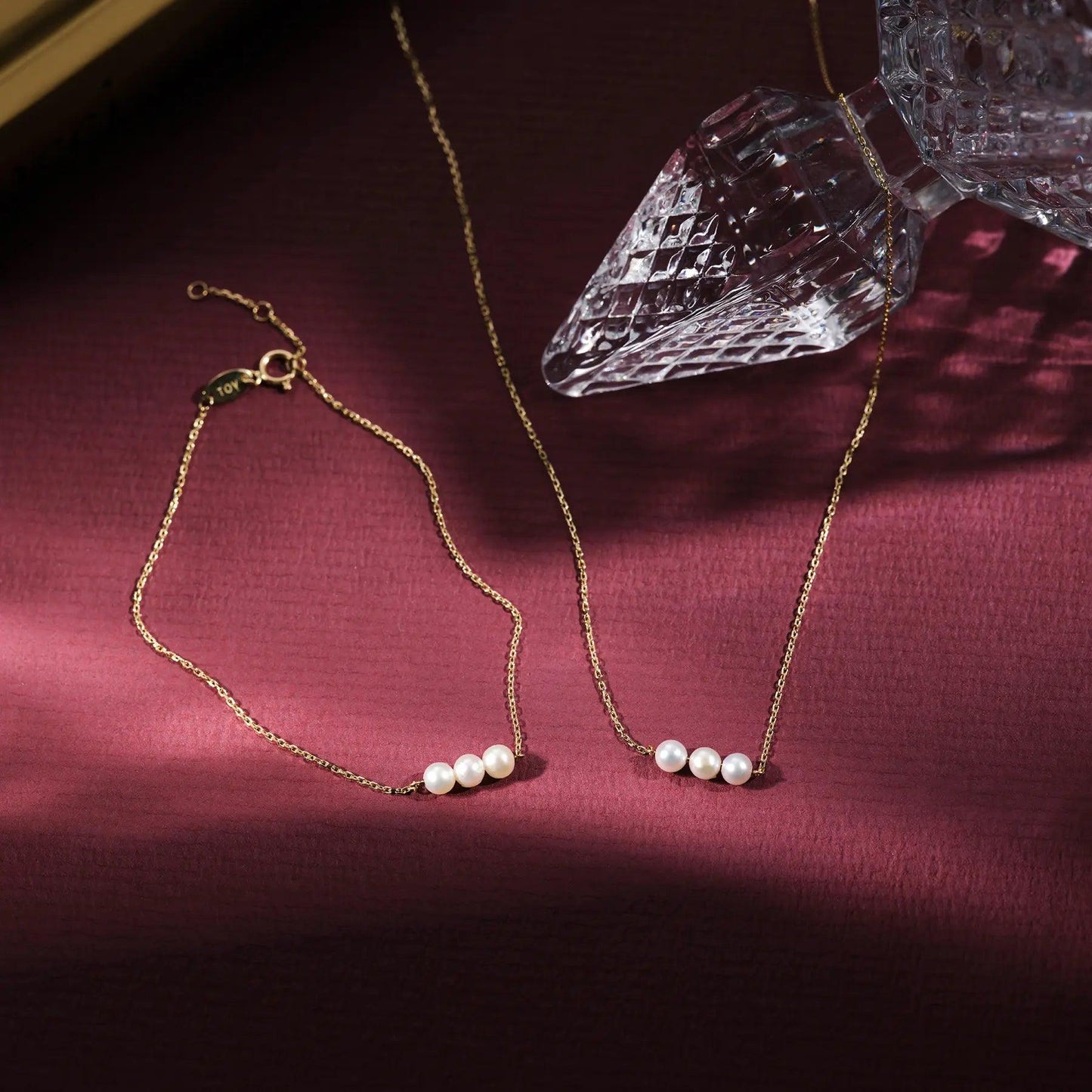 Threaded Pearl Necklace