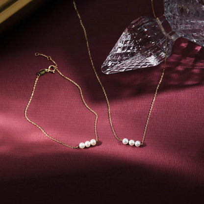 Threaded Pearl Necklace