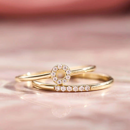 Cubic Zirconia Line Ring
