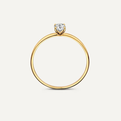 Oval Cut Moissanite Ring