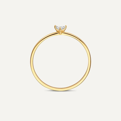 Trillion Cut Moissanite Ring