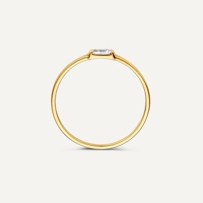 Baguette Cut Moissanite Ring