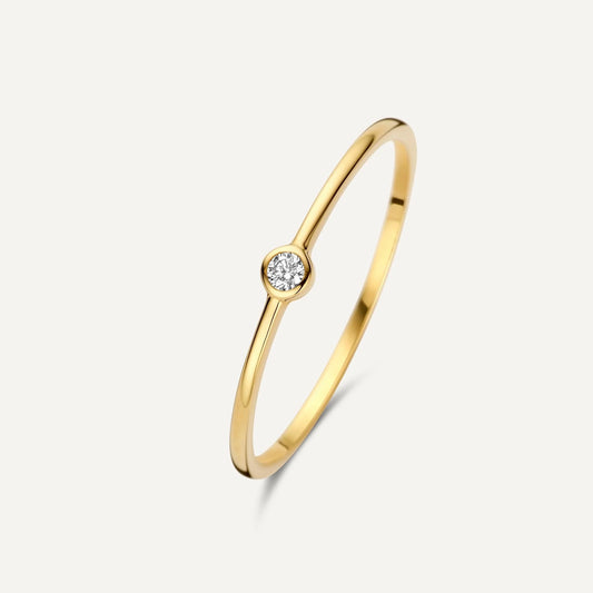 Mini Cubic Moissanite Ring