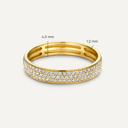 Moissanite Half Eternity Ring