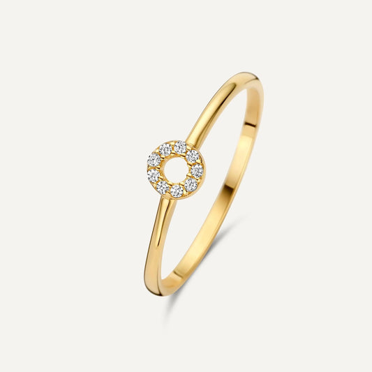 Pave Moissanite Halo Ring