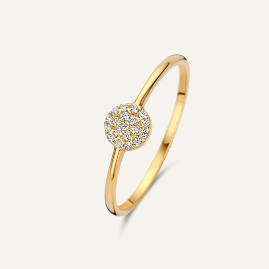 Pav¨¦ Cubic Zirconia Round Ring