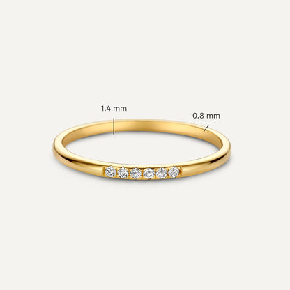 Cubic Zirconia Line Ring