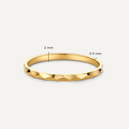 Hammered Stacker Ring