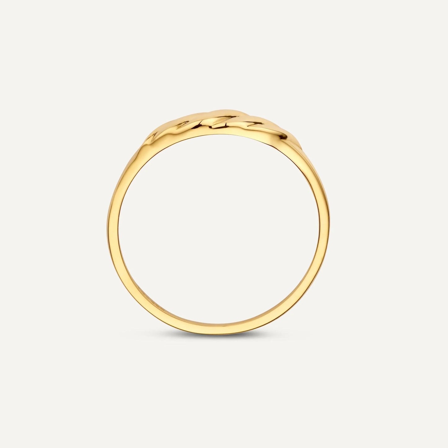 Slim Croissant Dome Ring