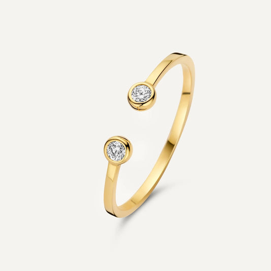 Moissanite  Open Stacker Ring