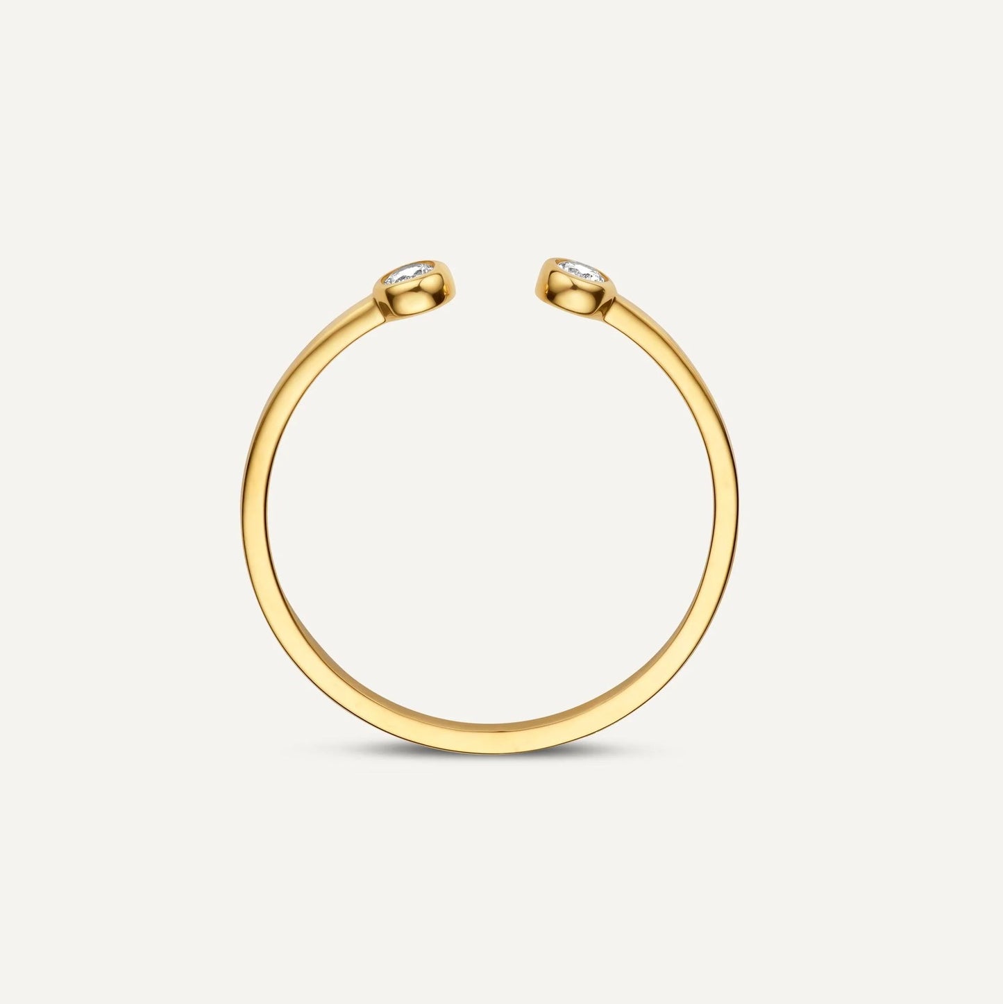 Moissanite  Open Stacker Ring