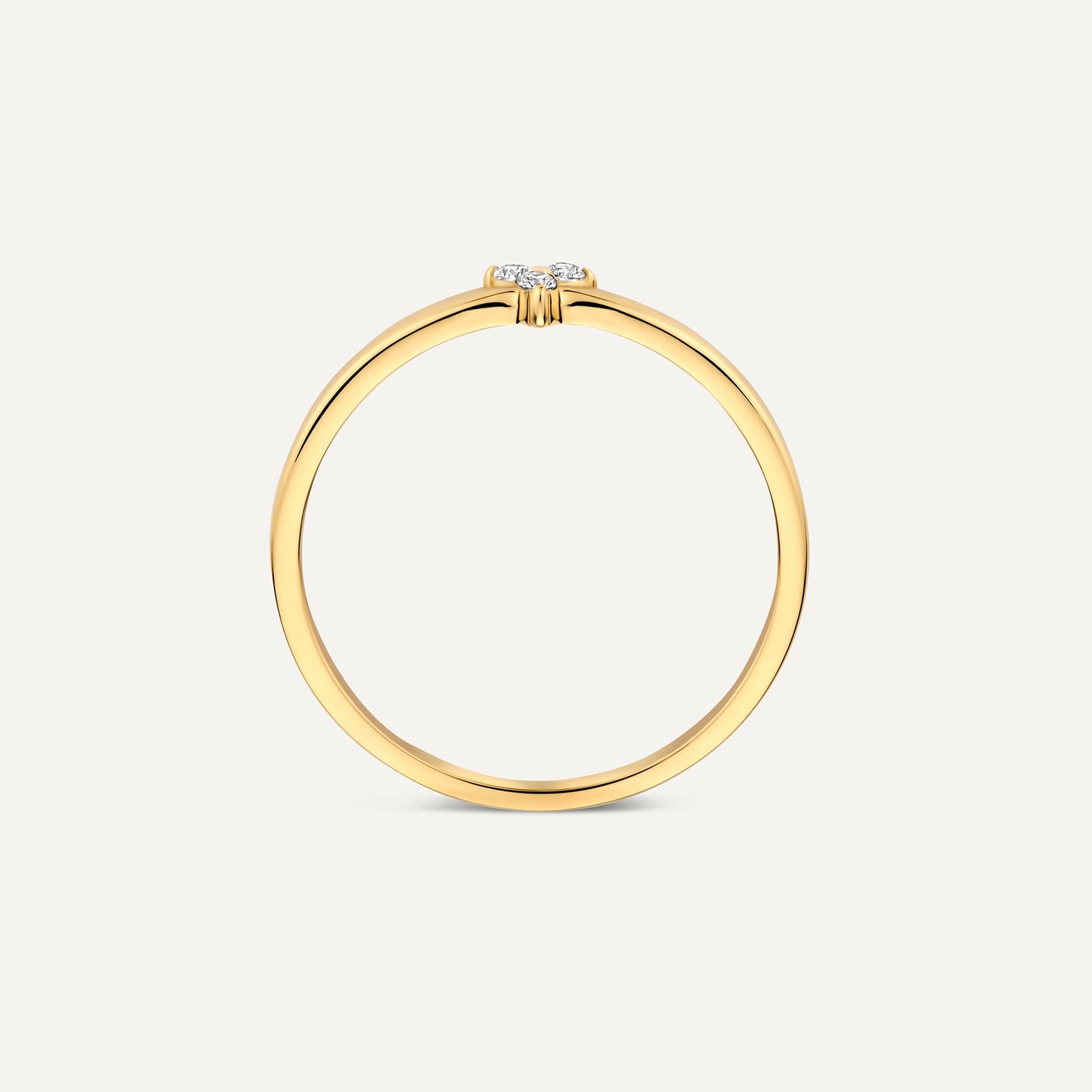 Cubic Zirconia Lotus Ring